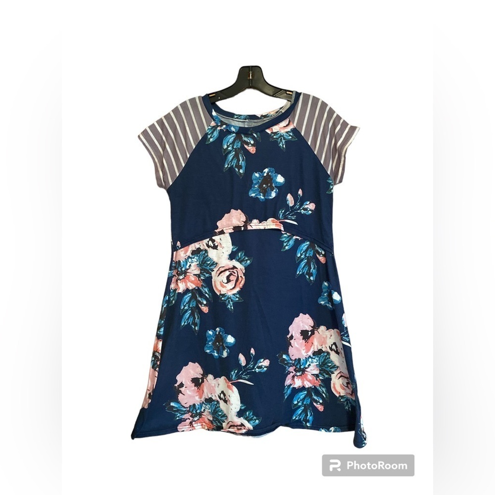 Floral Navy Mini Dress small chic and stylish